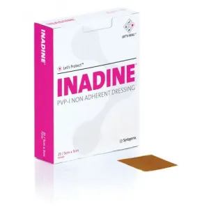 Acelity (Systagenix) PO1512 Inadine PVP-I Non Adherent Dressing 9.5cm x 9.5cm (3.75" x 3.75")