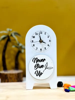 Angira handicrafts Wooden Table Clock for Home/Office Decor Table/Desk Clock AHS-TC09