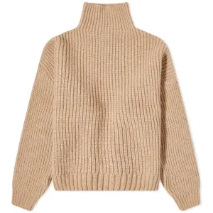 Anine Bing Sydney High Neck Jumper, sand