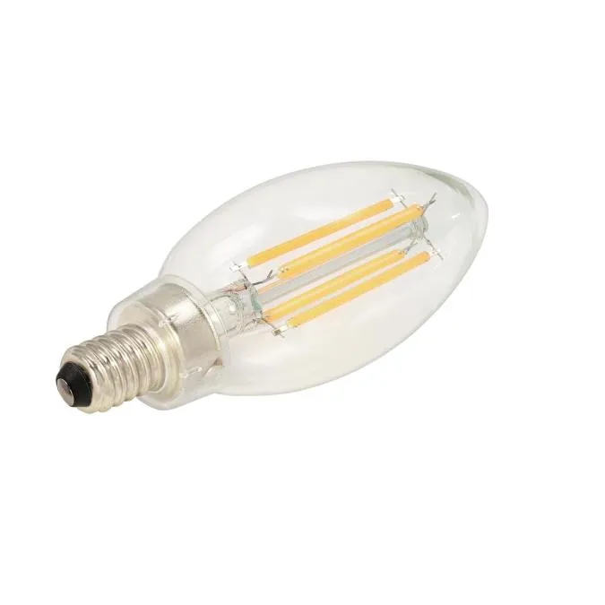 B11 4.5-Watt (60-Watt Equivalent) Candelabra Base Clear Dimmable Filament LED Lamp