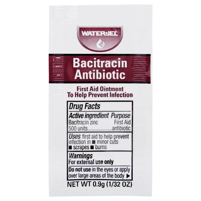 Bacitracin Antibiotic First Aid Ointment Individual Packets 144/Box