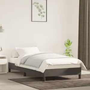 Bed Frame without Mattress Dark Grey 90x190 cm Single Single Velvet