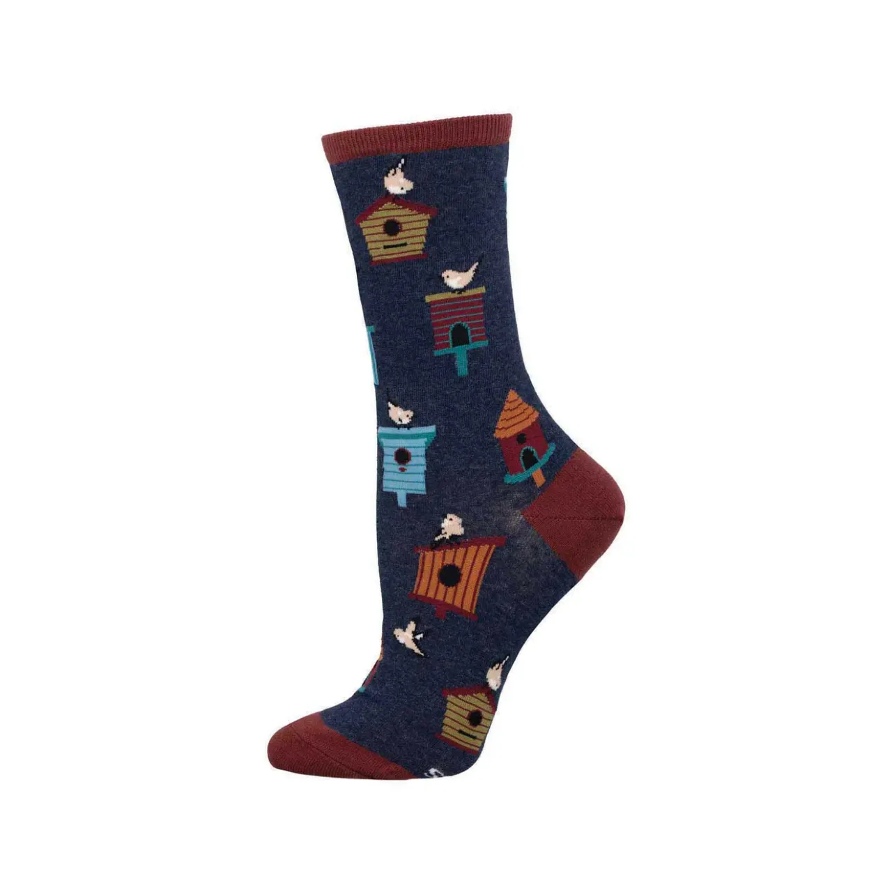 Birdhouses Crew Socks - Womens