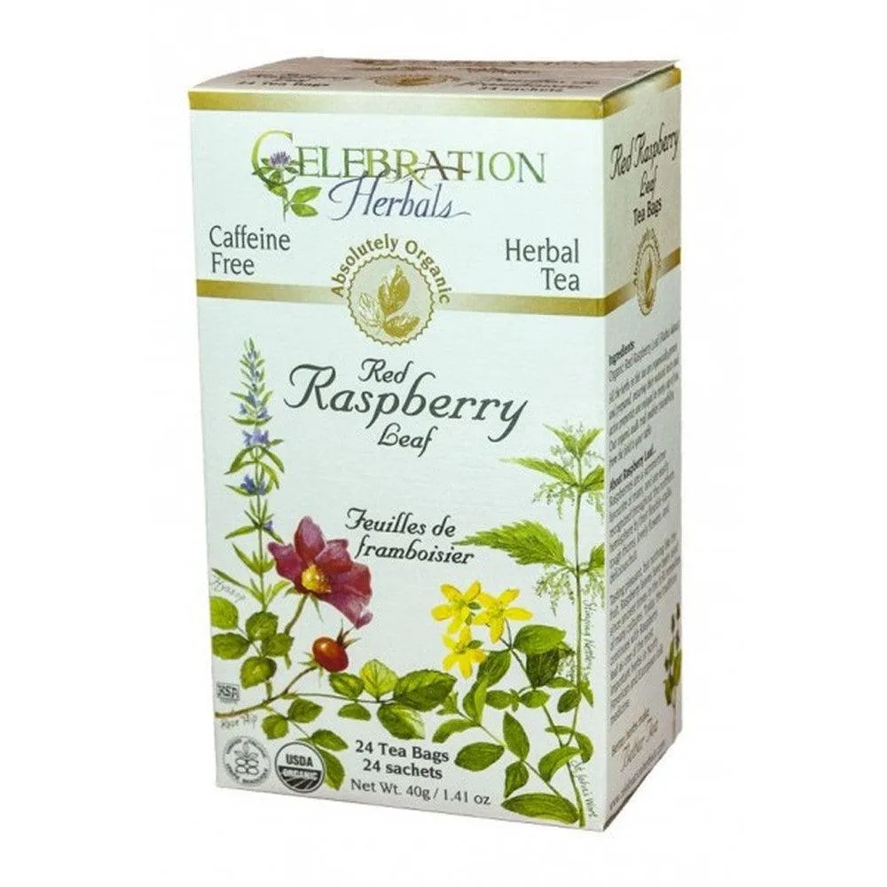 Celebration Herbals Red Raspberry Leaf Tea (Organic) - 24 Tea Bags