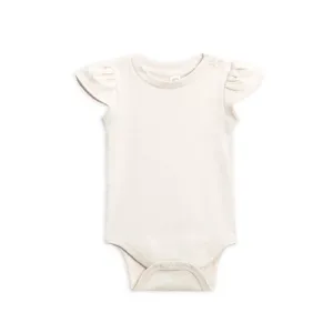 Colored Organics Baby Pearl Petal Sleeve Bodysuit