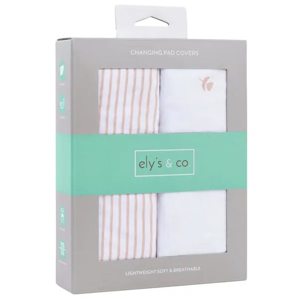 Ely's & Co. Cotton Cradle Sheet/ Changing Pad Cover - 2 Pack