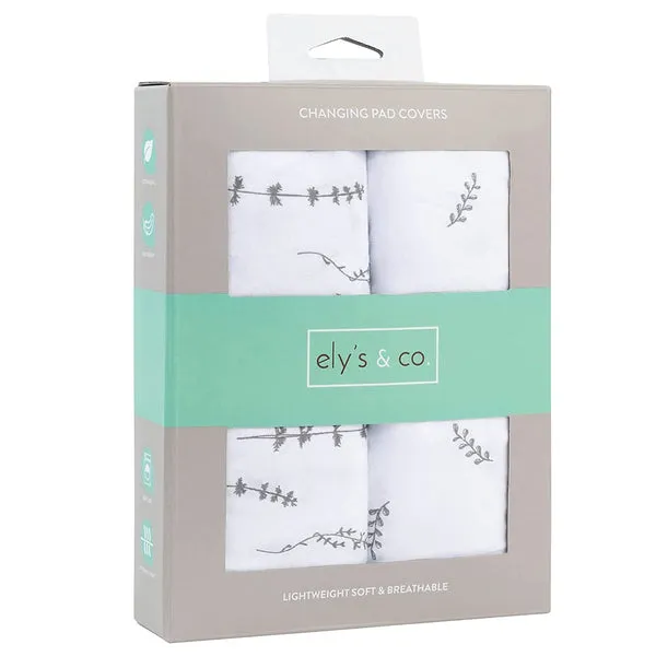 Ely's & Co. Cotton Cradle Sheet/ Changing Pad Cover - 2 Pack