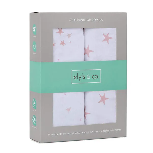 Ely's & Co. Cotton Cradle Sheet/ Changing Pad Cover - 2 Pack