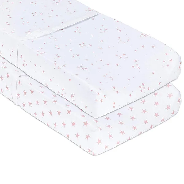 Ely's & Co. Cotton Cradle Sheet/ Changing Pad Cover - 2 Pack