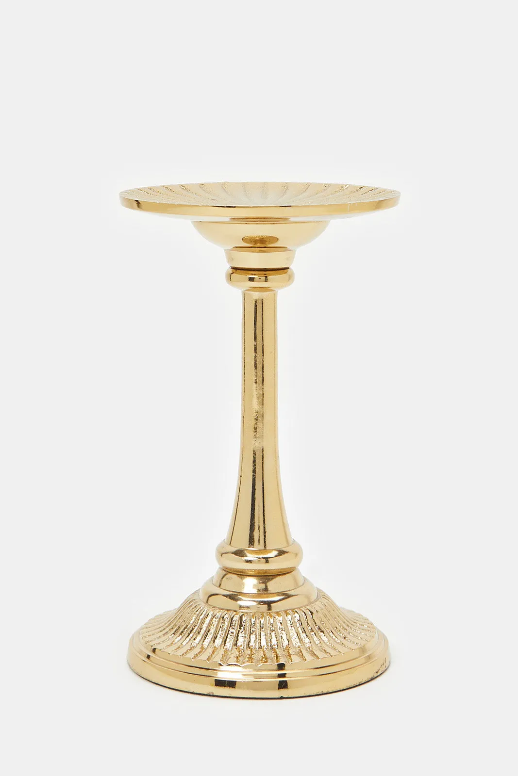 Gold Decorative Pillar Candle Holder