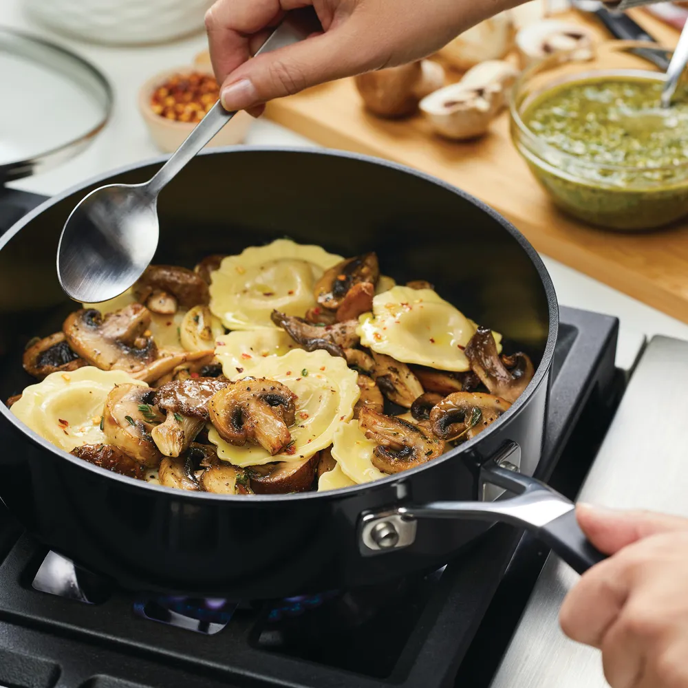 Hard-Anodized Nonstick 3-Quart Sauté Pan with Lid