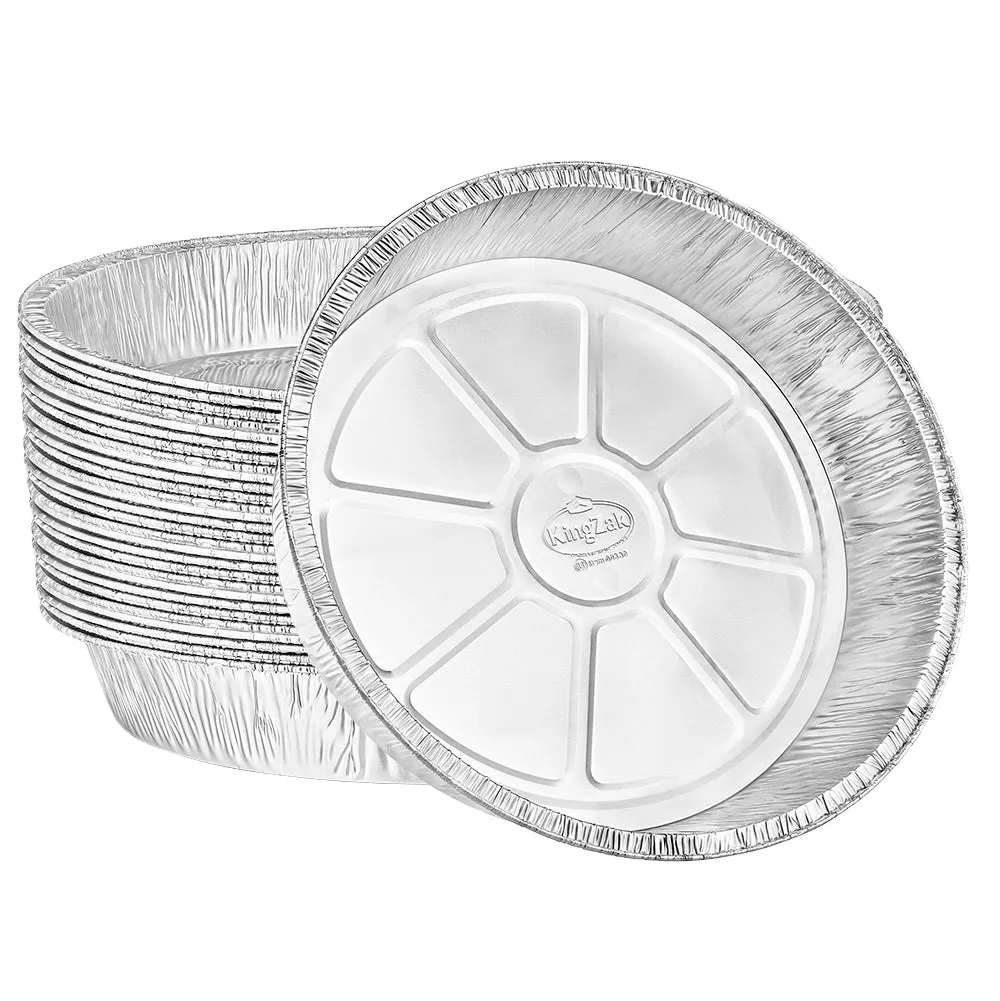 Heavy Duty Aluminum Foil Round Utility Pan 11.5" L X 11.5" W X 2" D [48 Count]