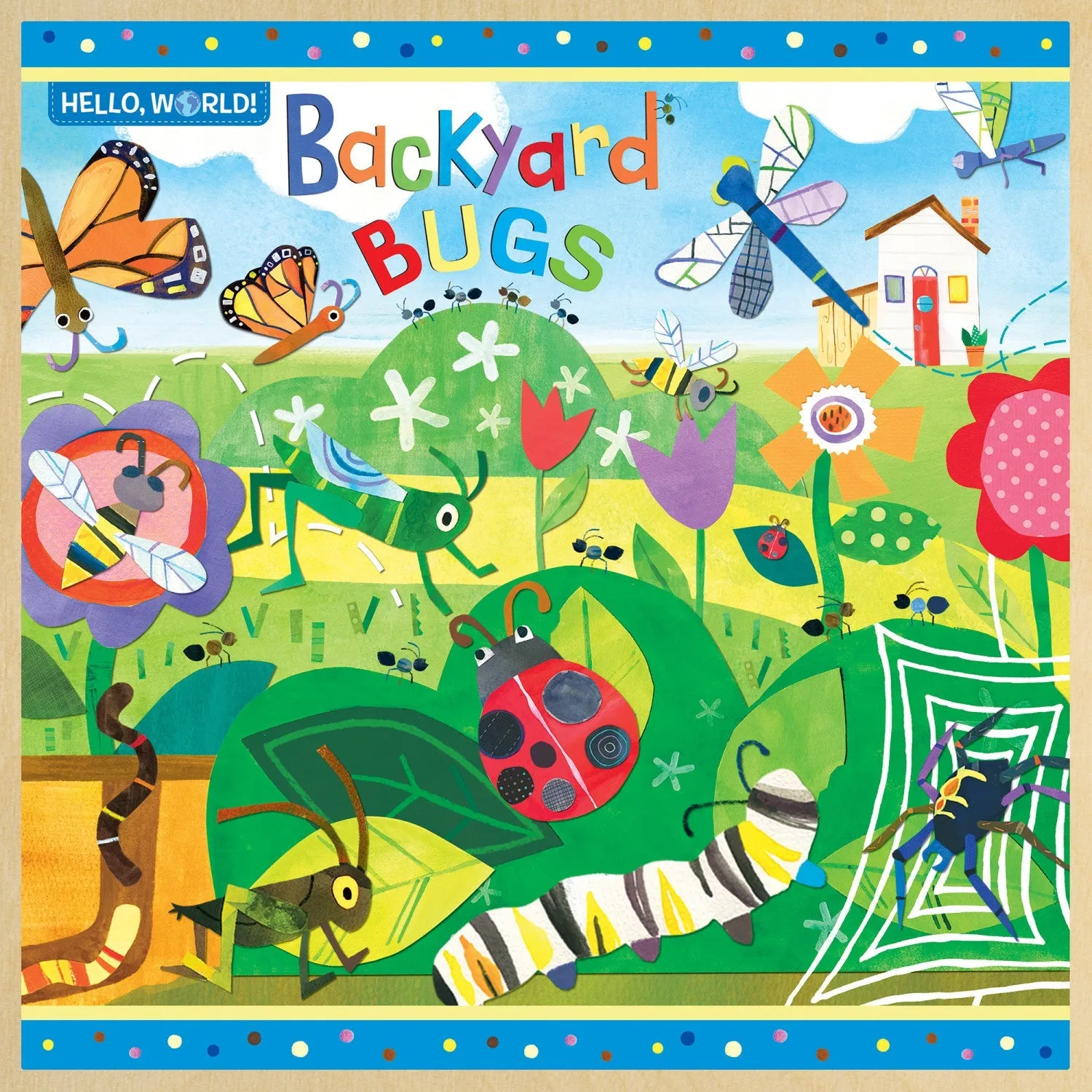 Hello, World! - Backyard Bugs 48 Piece Wood Jigsaw Puzzle