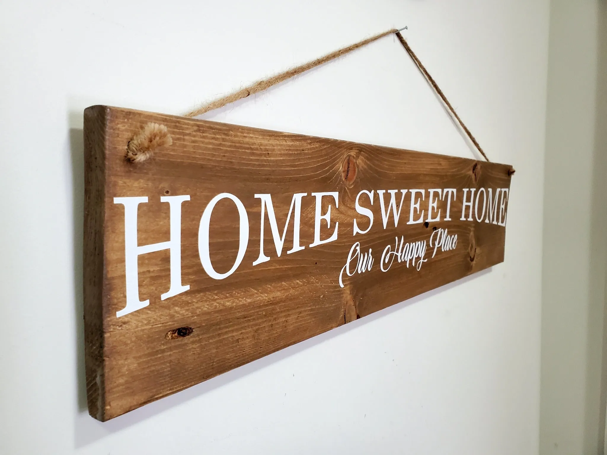 Home Sweet Home Rustic Sign - Add a Touch of Rustic Charm to Your Home Decor