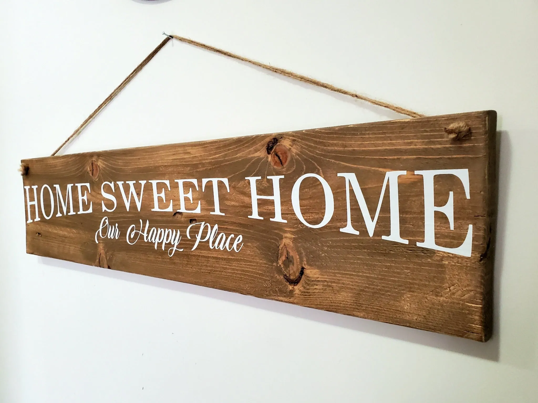 Home Sweet Home Rustic Sign - Add a Touch of Rustic Charm to Your Home Decor