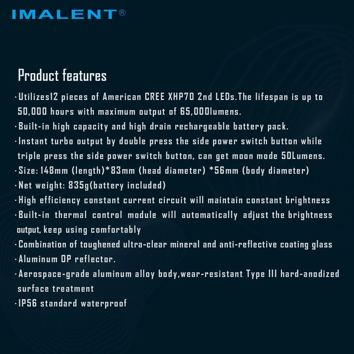 IMALENT MS12 LED Flashlight