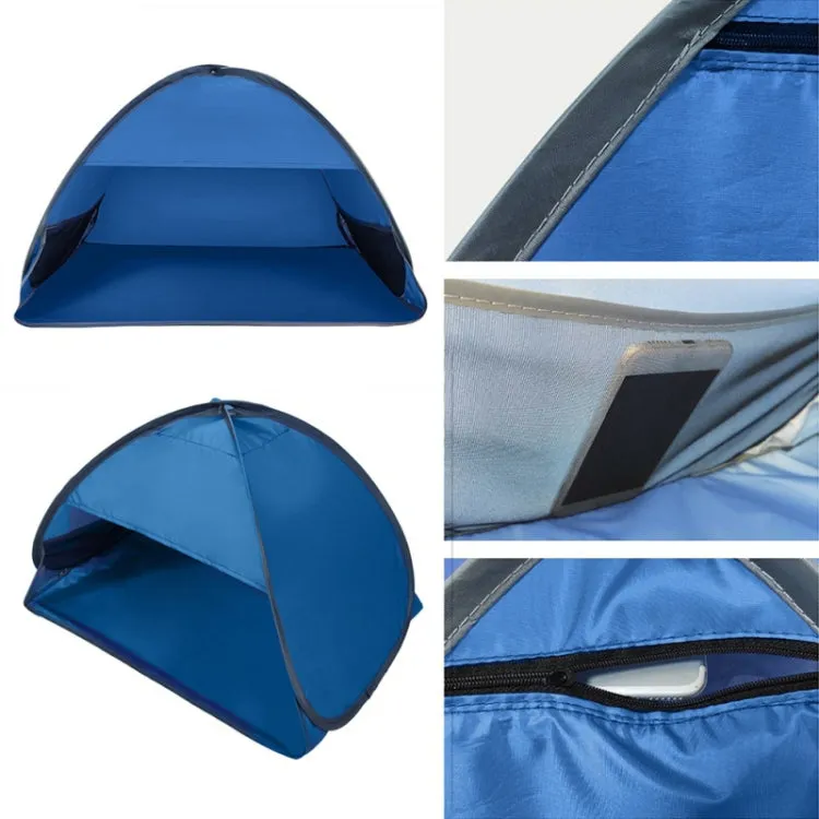 Indoor and Outdoor Automatic Quick Opening Sunshade Headrest Tent, Size: L 80x50x55cm(Watermelon)