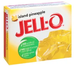 Jell-O Island Pineapple Gelatin Mix 3oz