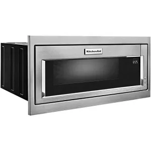 KitchenAid 1.1 cu. ft., Built-in, Microwave Oven with Hidden Control Panel YKMBT5011KS