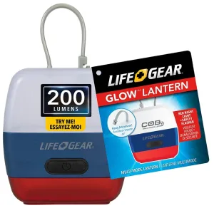 Life Gear Glow Mini Series 41-3879 Multi-Function Lantern, Alkaline Battery, Clear :EA: QUANTITY: 1