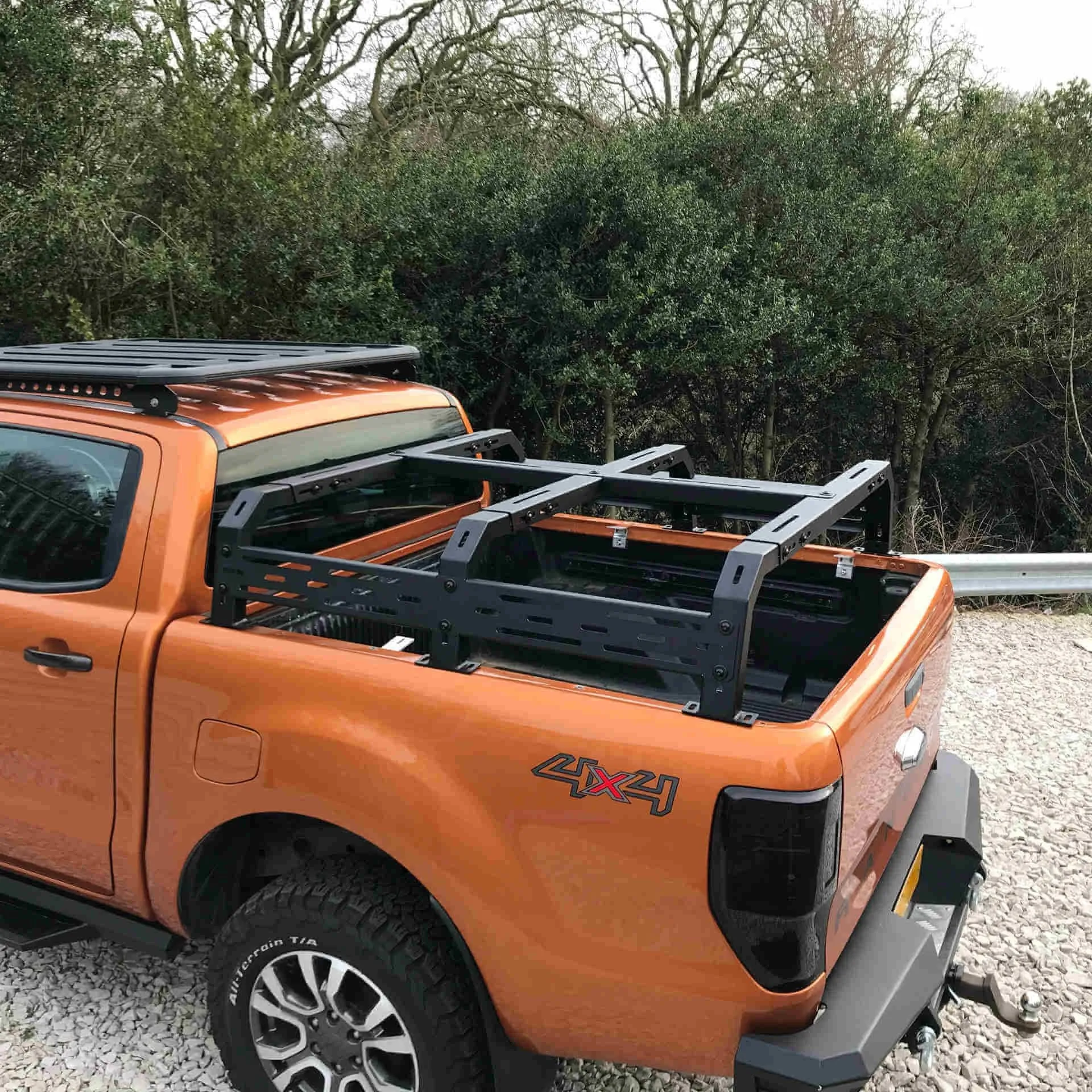 Low Height Adjustable Load Bed Roof Tent Cargo Rack for Mitsubishi L200 96-05