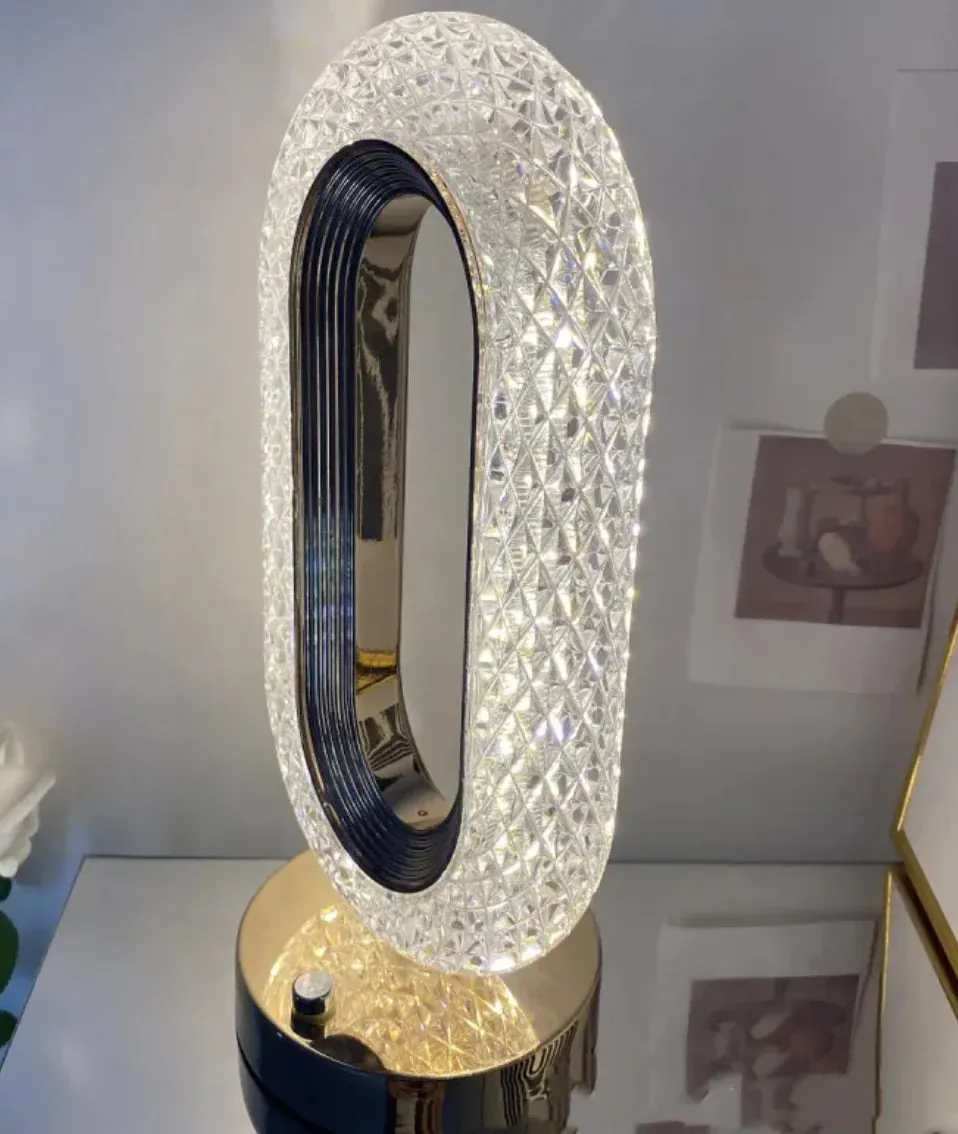 Luxurious Crystal Touch Desk Lamp - Ambient Lighting for Home Decor