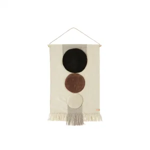 Maru Wall Rug - Brown / Offwhite