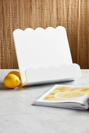 Mud Pie Scalloped Cookbook Holder