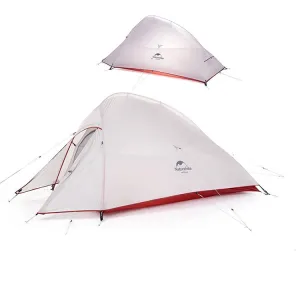 Naturehike NH15T002-T1 Ultralight Tent Outdoor Camping Rainproof Tent, Colour:20D Silicone Light Gray, Style:2 People