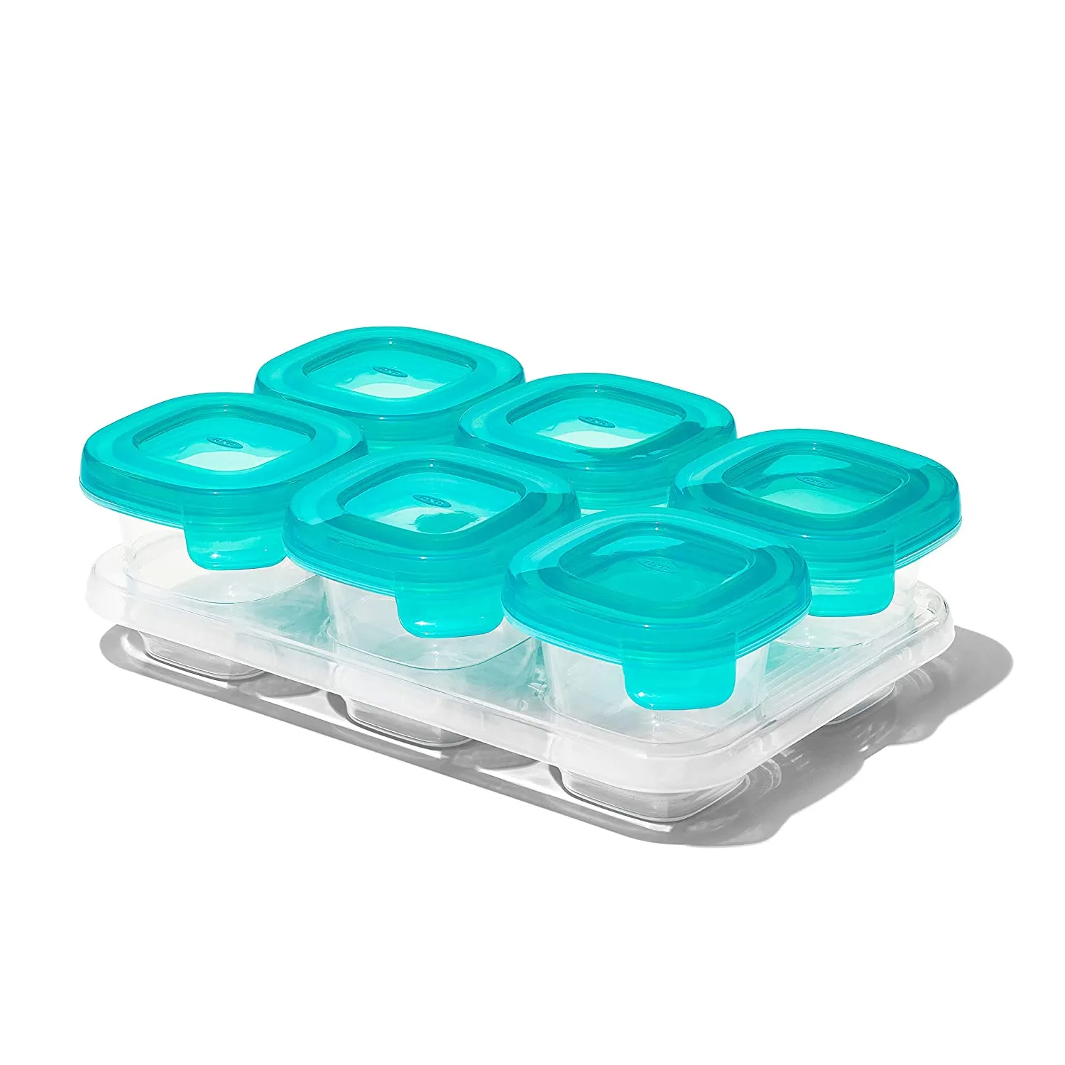 OXO TOT Silicone Baby Blocks 2oz - Teal