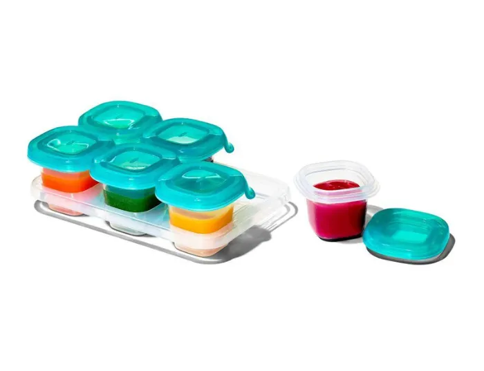 OXO TOT Silicone Baby Blocks 2oz - Teal