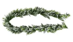 Pine Garland With Snow Decoration