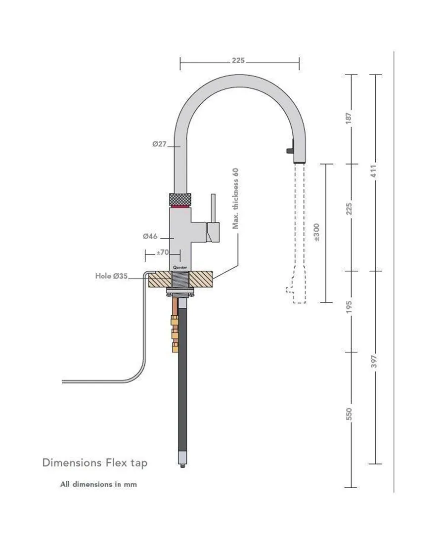 Pro3 Flex 3-In-1 Boiling Water Tap