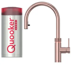 Quooker Flex COMBI 2.2 Rose Copper 3 in 1 Boiling Water Tap with 7 Liters Tank