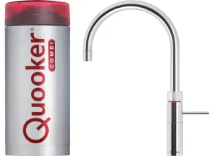 Quooker Fusion Round COMBI 2.2 Chrome 3 in 1 Boiling Water Tap with 7 Liters Tank