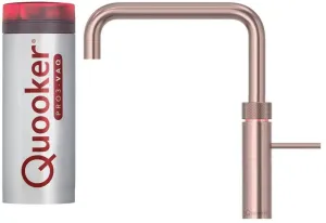 Quooker Fusion Square PRO3 Rose Copper 3 in 1 Boiling Water Tap with 3 Liters Tank