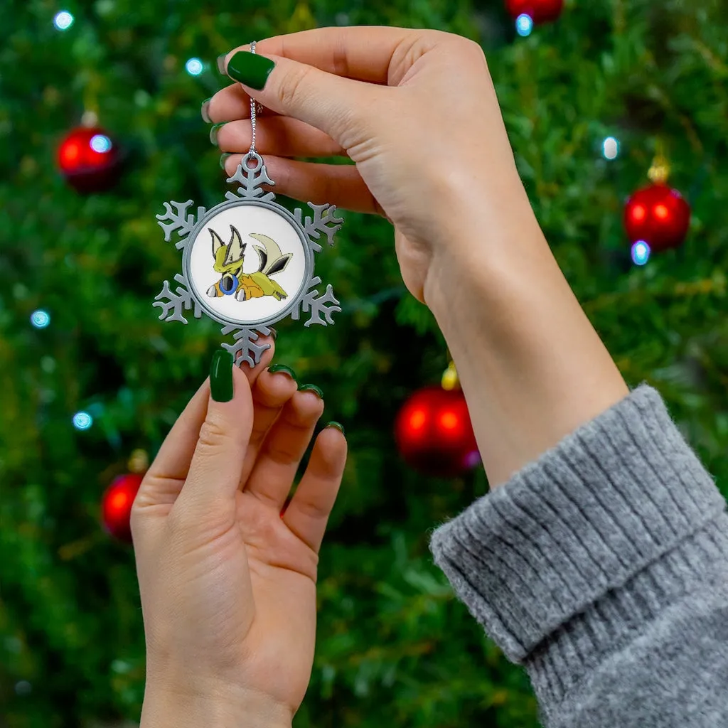 Sporela Pewter Snowflake Ornament