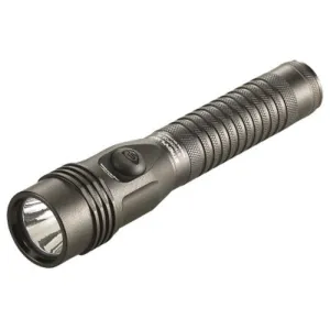 Streamlight Strion DS HL 74612 Handheld Dual Switch Flashlight With 120V 100V AC, 12V DC Charge Cord And 2 Holders, Black, 1 Each