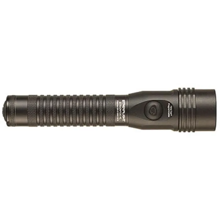 Streamlight Strion DS HL 74612 Handheld Dual Switch Flashlight With 120V 100V AC, 12V DC Charge Cord And 2 Holders, Black, 1 Each