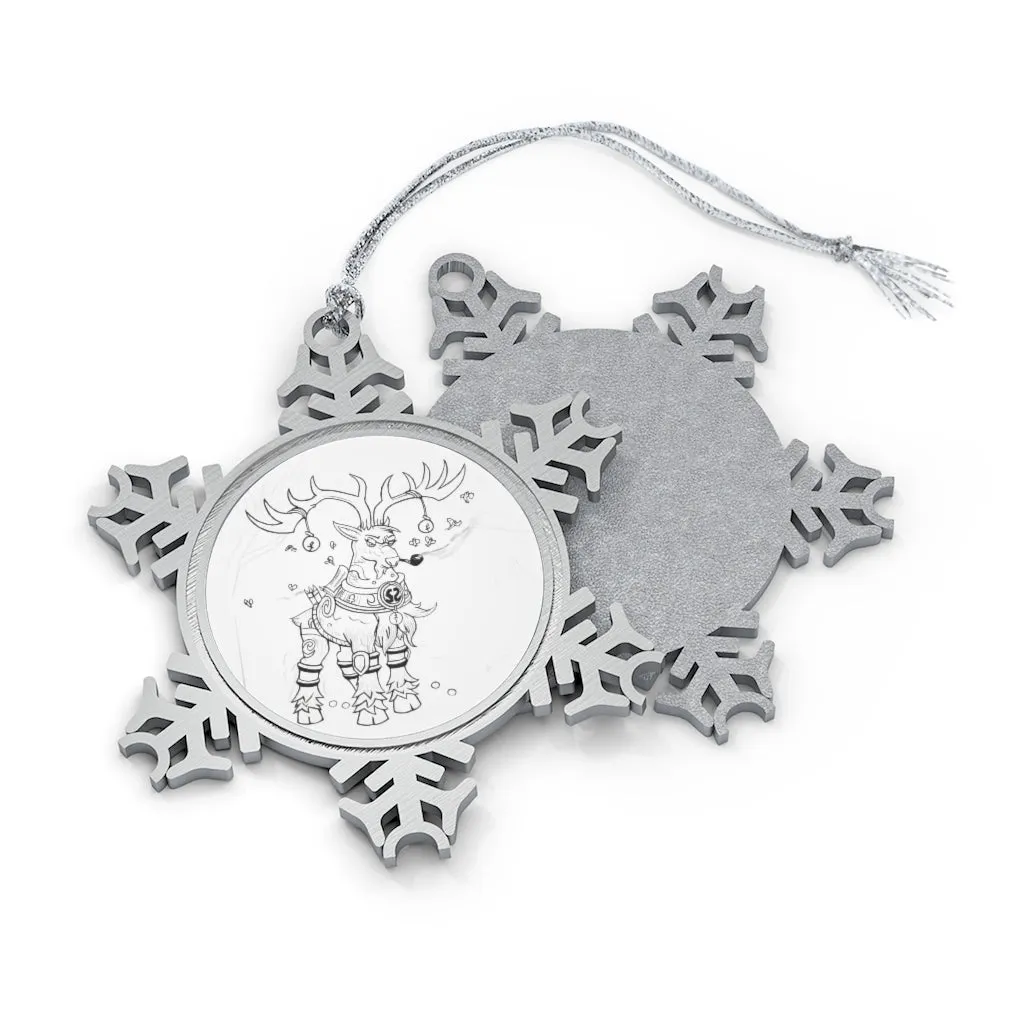 Tempus Guardian of the Harvest Pewter Snowflake Ornament