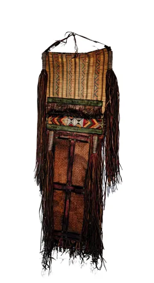 Tuareg Berber Leather Woven Wall Hanging