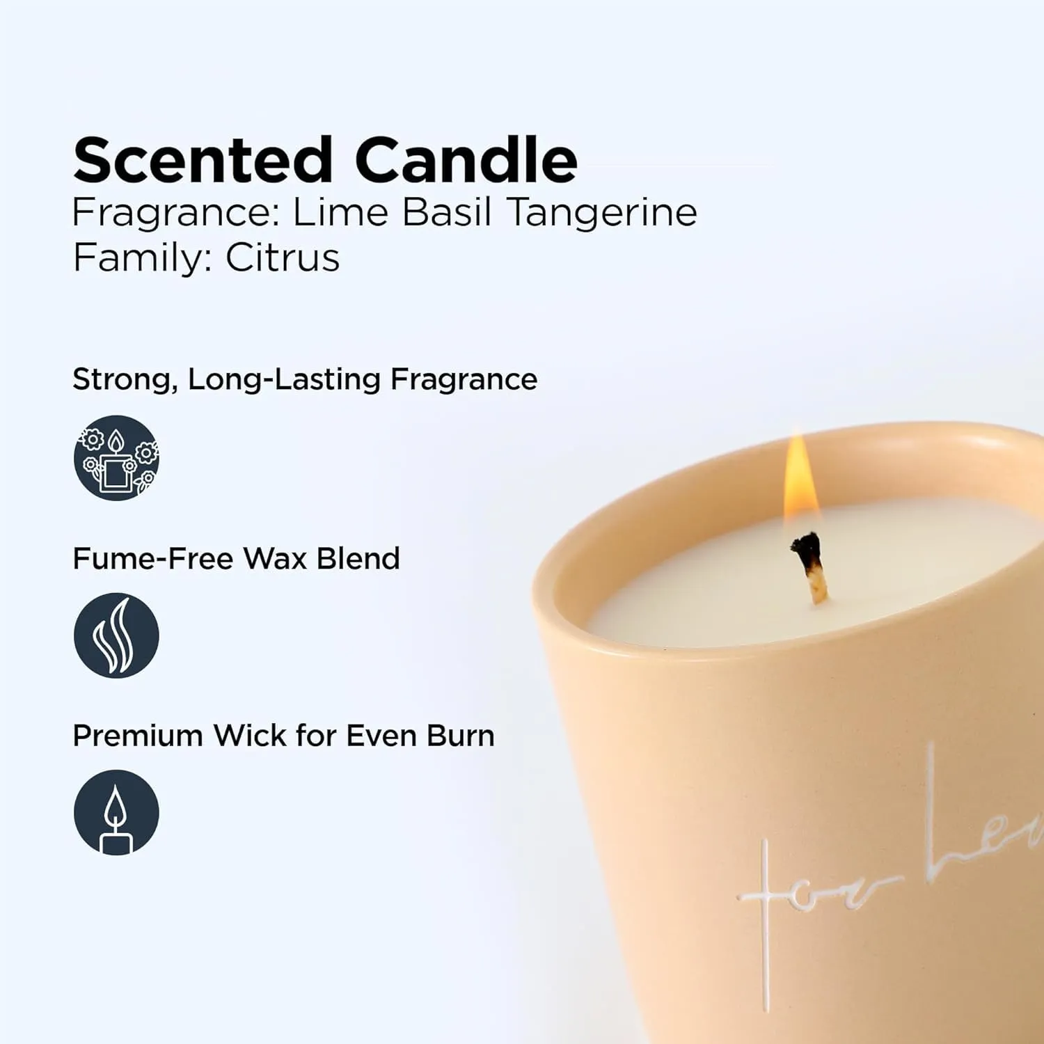 Urbane Home Scented Candles | Fragrance Candles | Candles for Wedding | Candles for Bedroom | Birthday Candles | Valentines Day Gifts Candles | DY-230705-3A | Brown