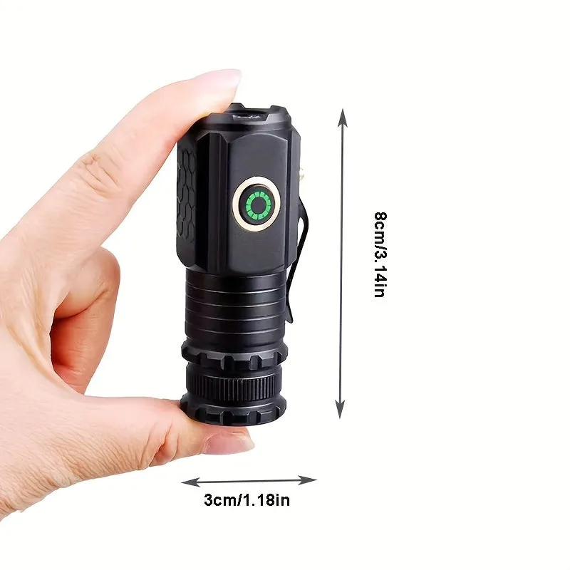 USB Rechargeable LED Flashlight Powerful Lightweight Waterproof 5 Modes