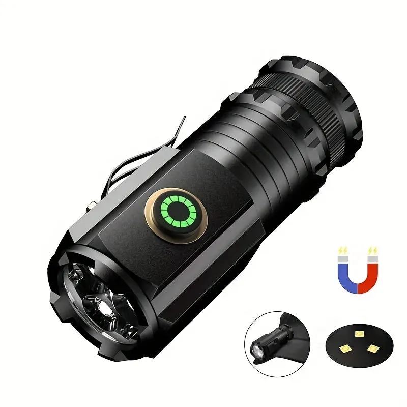 USB Rechargeable LED Flashlight Powerful Lightweight Waterproof 5 Modes