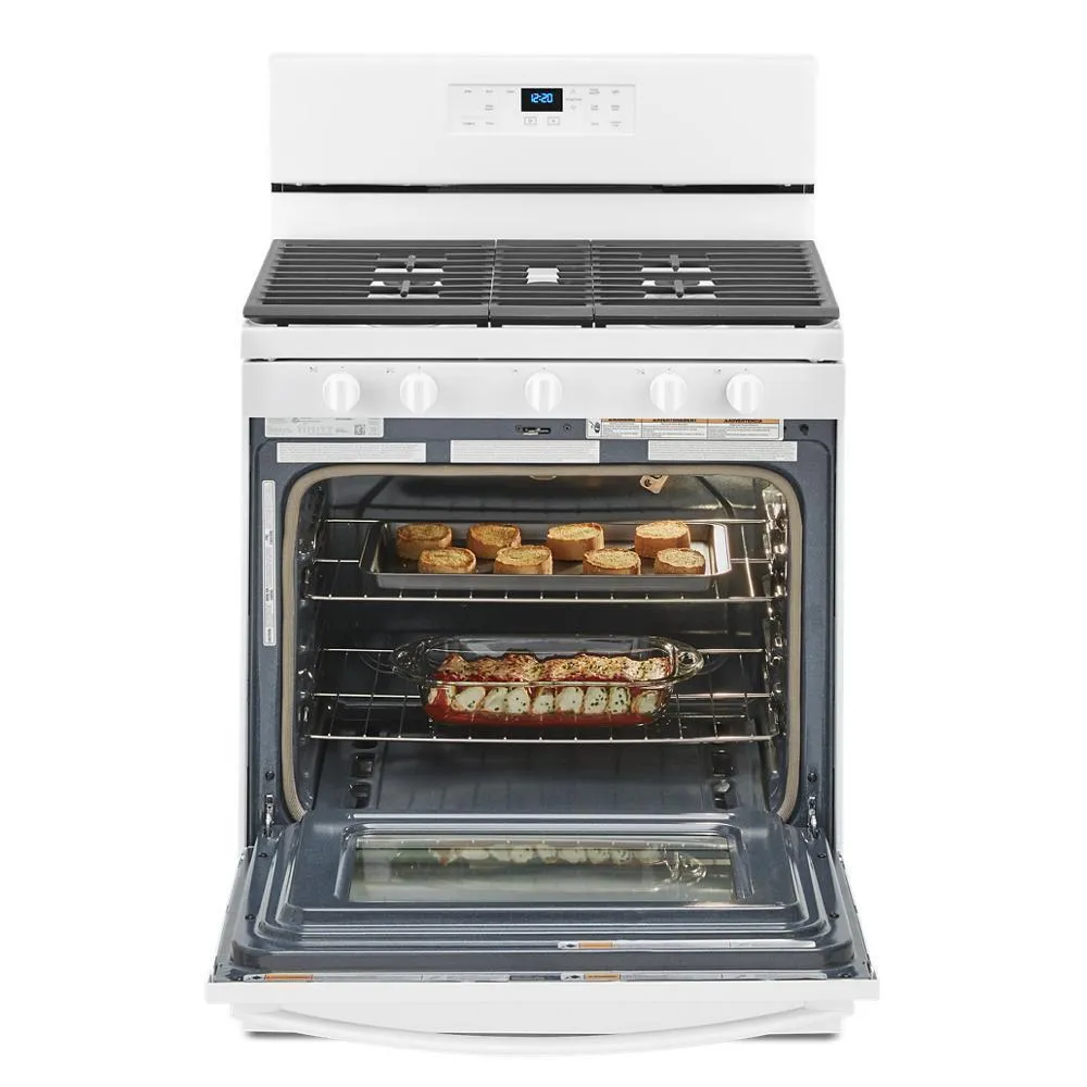 Whirlpool WFG525S0JW 5.0 cu. ft. Gas Range with Center Oval Burner