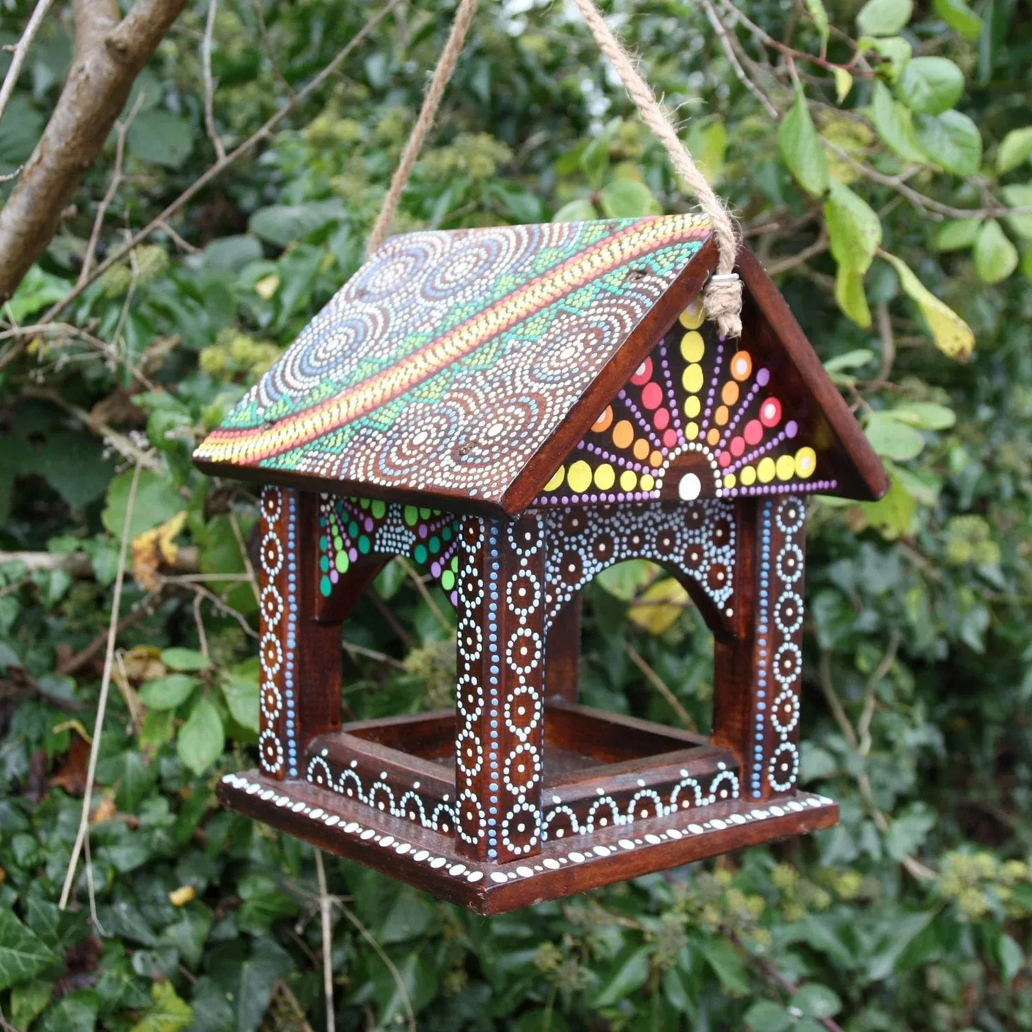 Wildlife World Bali Island Artisan Hanging Bird Table