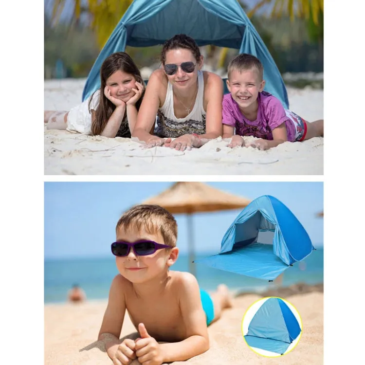 With Curtain Automatic Instant Pop Up Tent Potable Beach Tent, Size: 150x165x110cm(Blue)