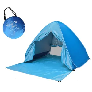 With Curtain Automatic Instant Pop Up Tent Potable Beach Tent, Size: 150x165x110cm(Blue)