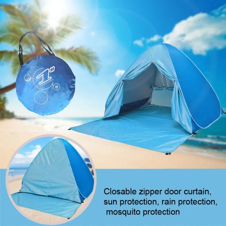 With Curtain Automatic Instant Pop Up Tent Potable Beach Tent, Size: 150x165x110cm(Blue)