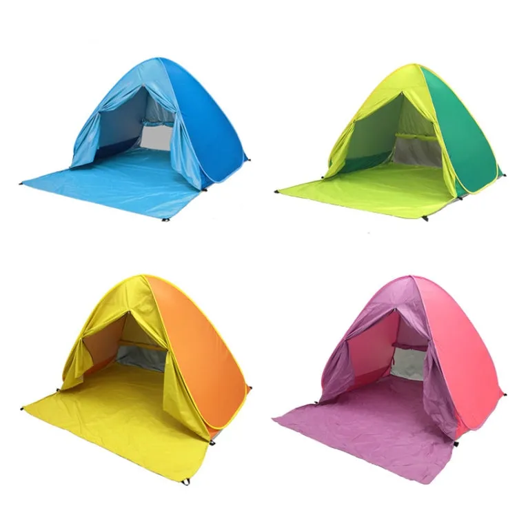 With Curtain Automatic Instant Pop Up Tent Potable Beach Tent, Size: 150x165x110cm(Blue)